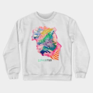 LUVGHTER - Ocean Abstract, Splatter Crewneck Sweatshirt